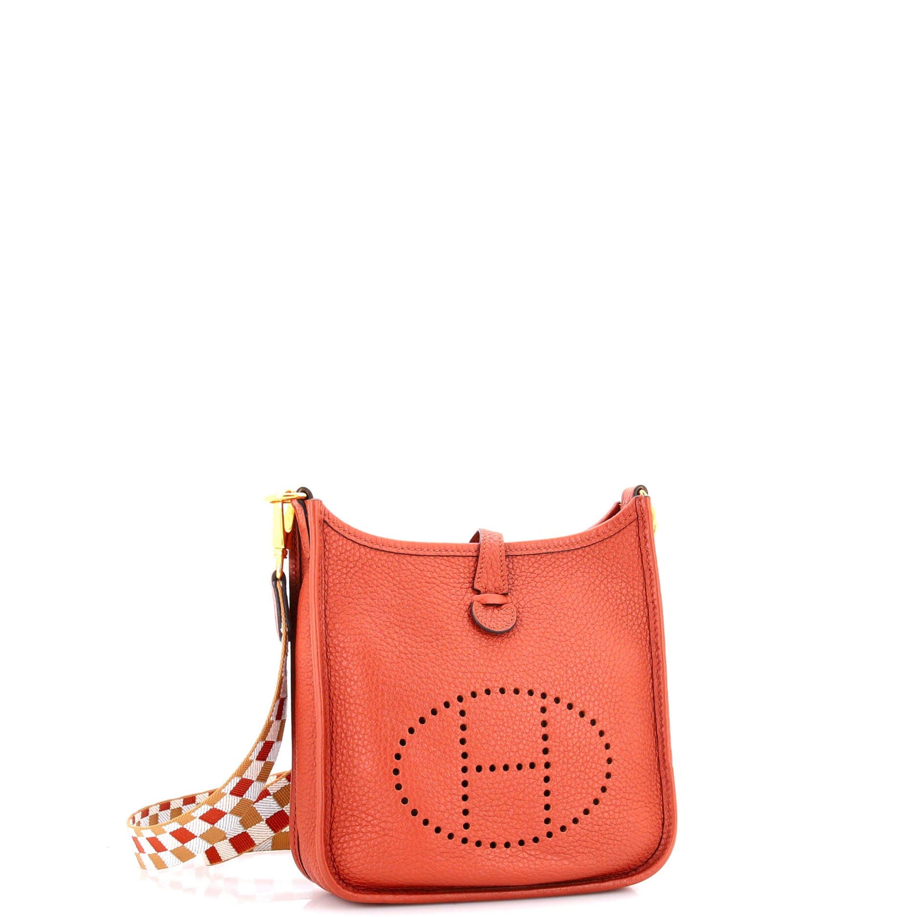 Pre-Owned Hermes Evelyne Bag Gen III Clemence TPM, Alternate, color, Cuivre