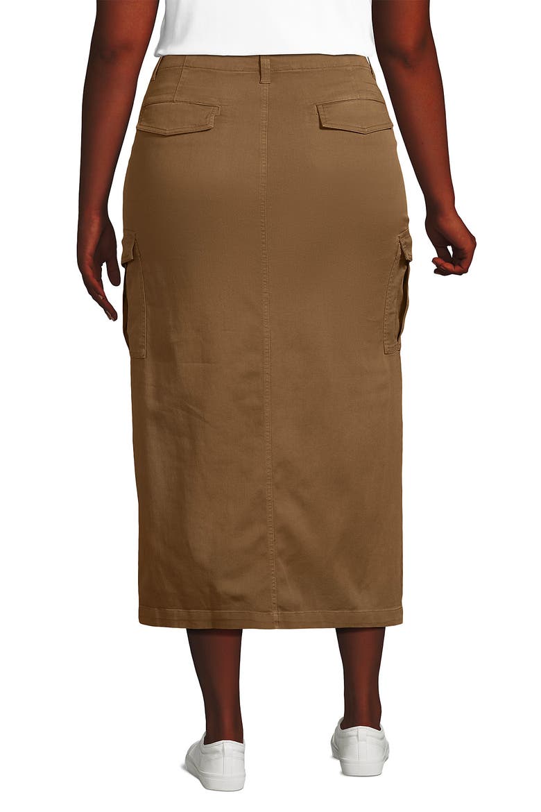 Plus Size Cool Fade Cargo Maxi Skirt, Alternate, color, Coriander