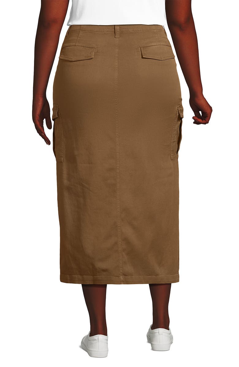 Lands' End Cool Fade Cargo Maxi Skirt, Alternate, color, Coriander