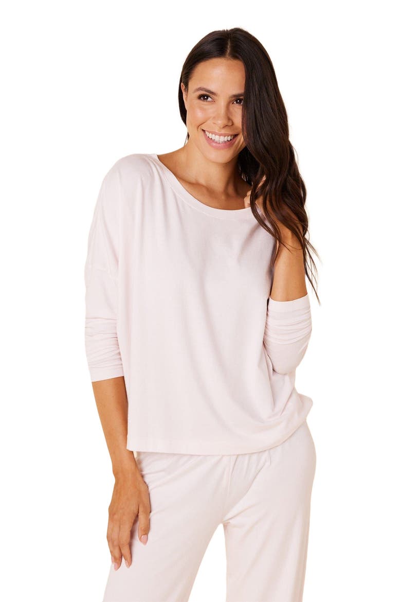 Pima Knit Pullover Set, Alternate, color, Classic Pink Moment