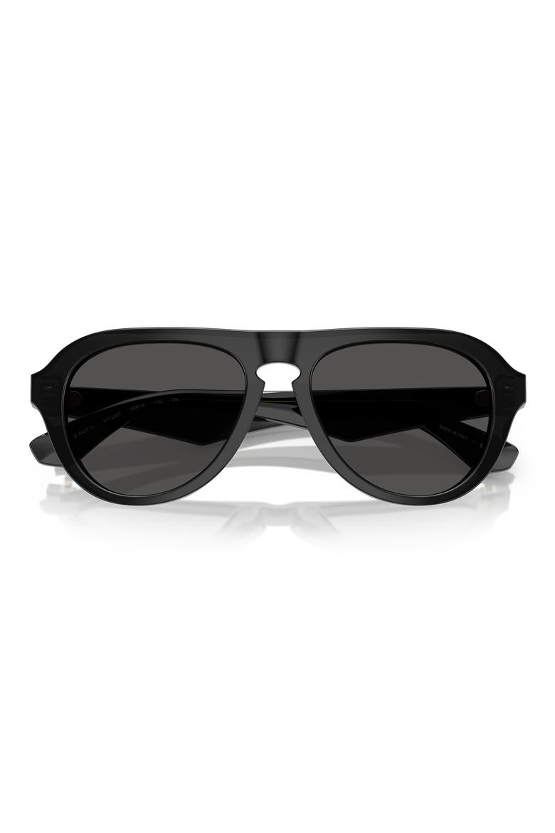 55mm Pilot Sunglasses, Main, color, GREY
