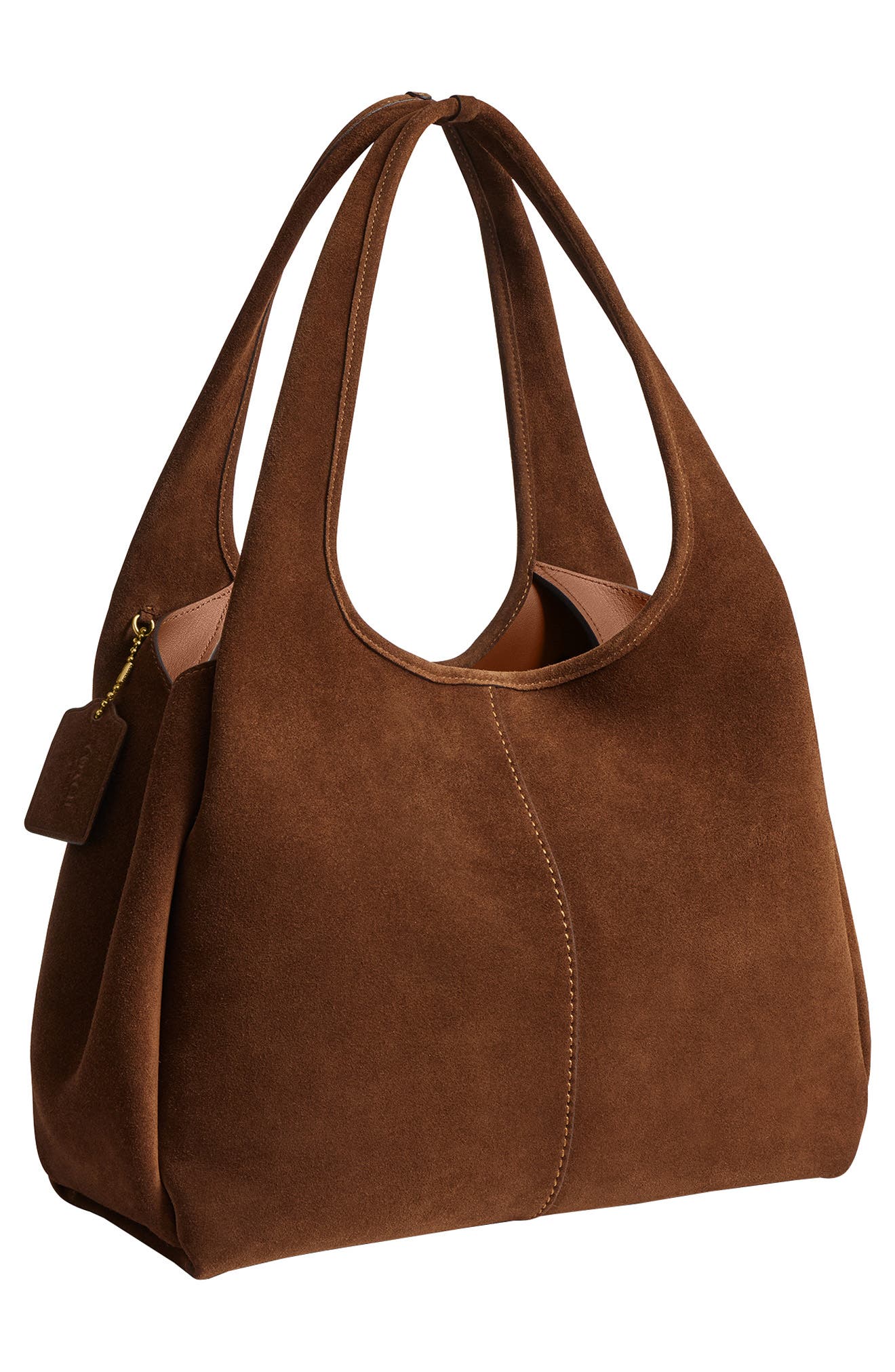 COACH Lana Suede Shoulder Bag, Alternate, color, 