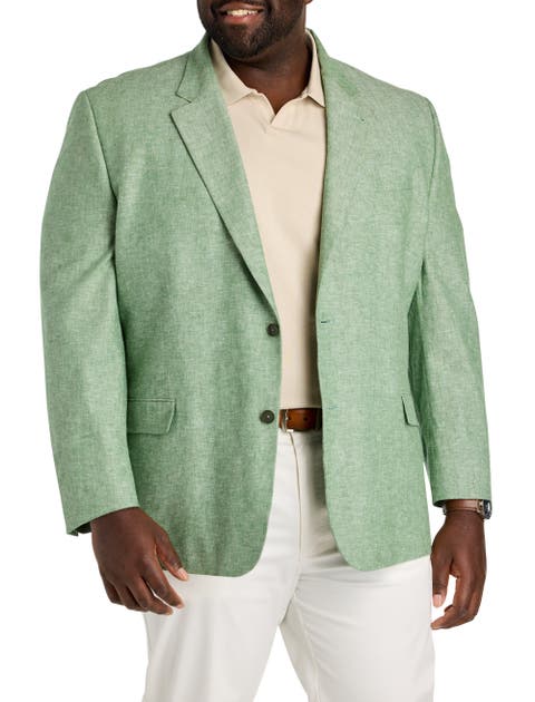 Big & Tall Jacket-Relaxer Linen-Blend Sport Coat V2