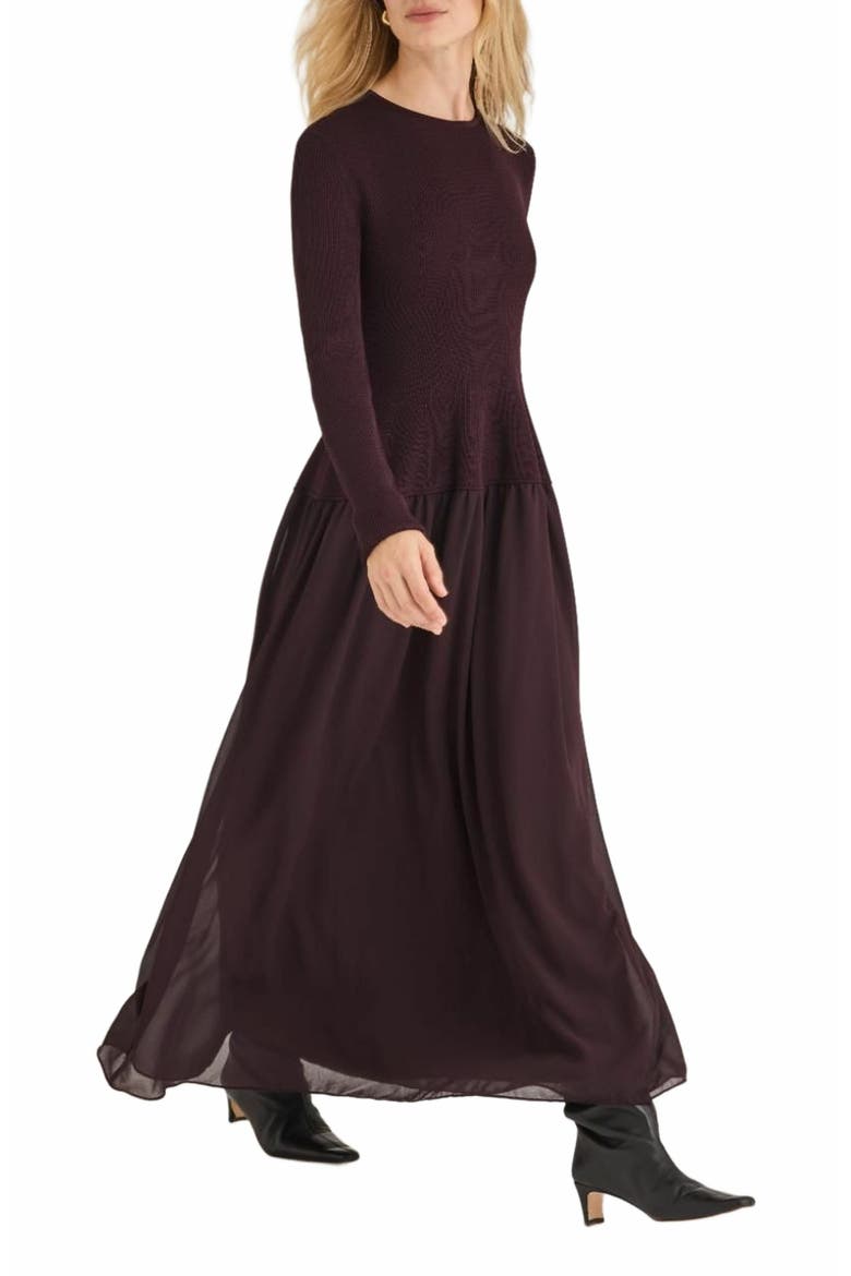 Calla Dress, Alternate, color, RAISIN