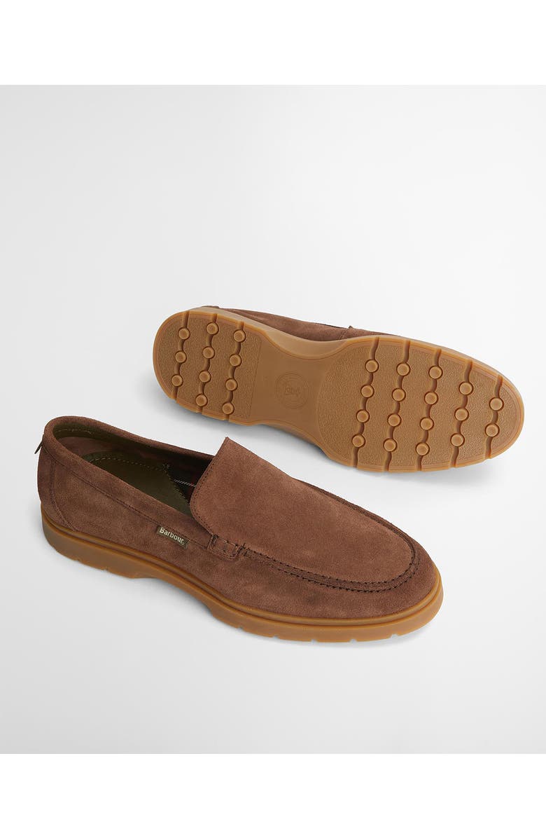 Barbour Carty Moc Toe Loafer, Alternate, color, Choco