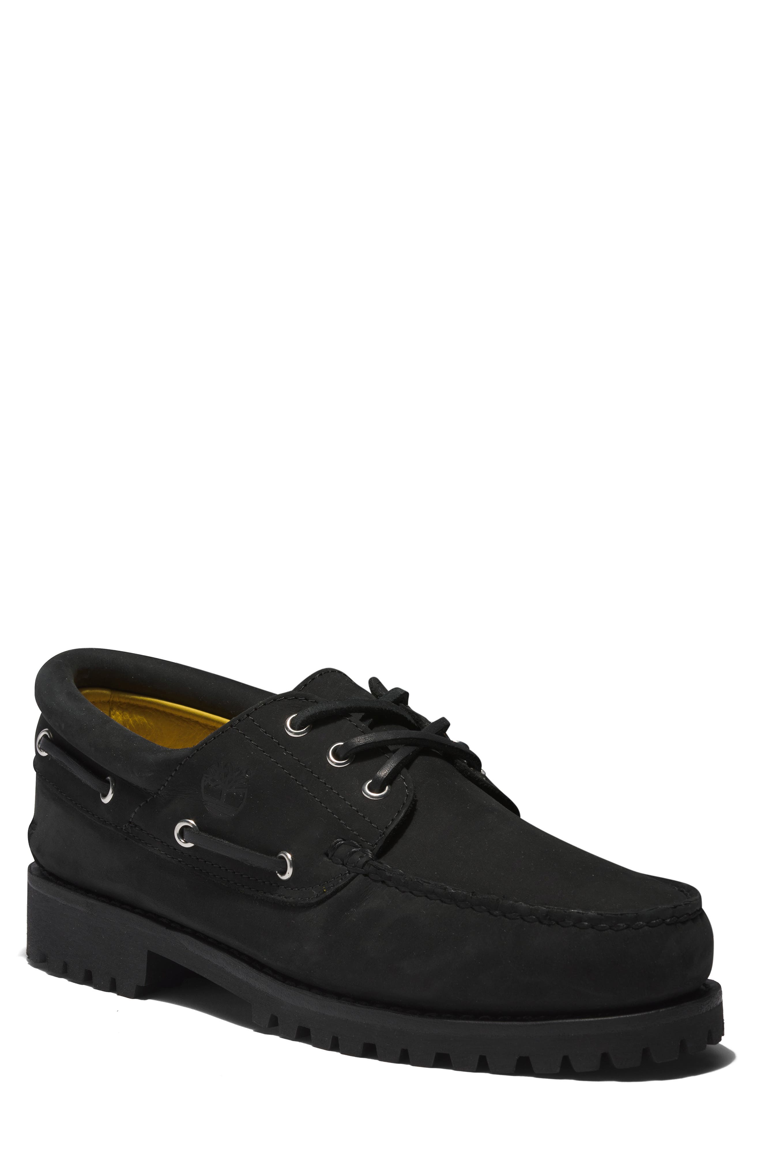 Timberland 3-Eye Lug Hand Sewn Boat Shoe, Main, color, 