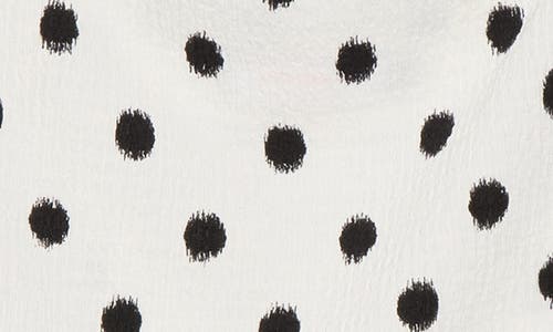 Renee C Polka Dot Cowl Neck Cap Sleeve Top
