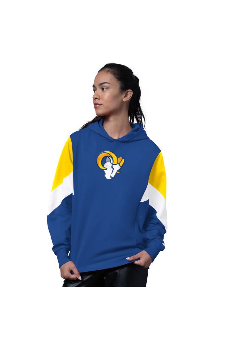 Women's Starter Royal Los Angeles Rams Scrimmage Hoodie, Main, color, Royal