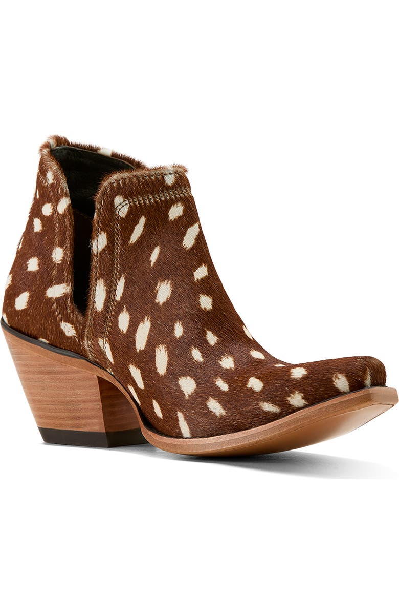 Ariat Dixon X Toe Western Boot, Main, color, Brown Calf Hair