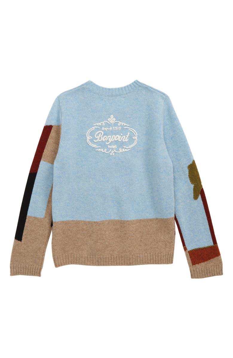 Bonpoint Kids' Tristan Galerie Paris Wool Blend Sweater, Alternate, color, 