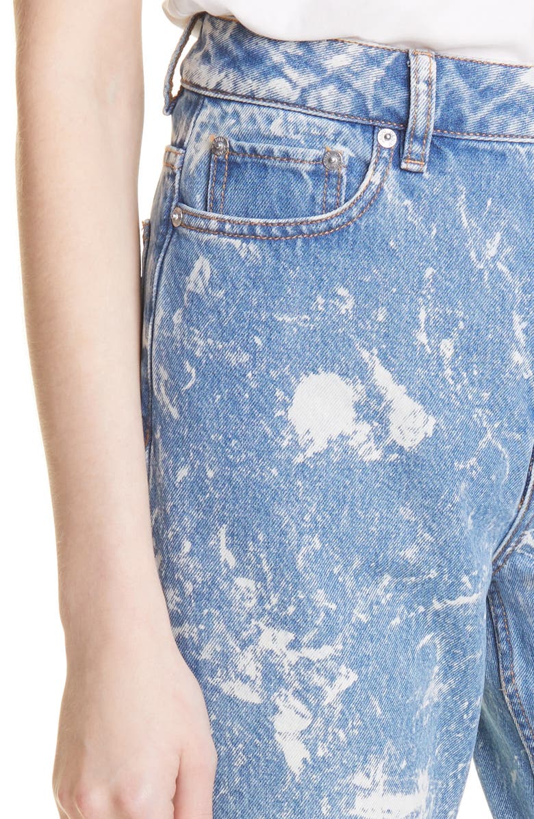 Ganni Organic Cotton Straight Leg Jeans, Alternate, color, 