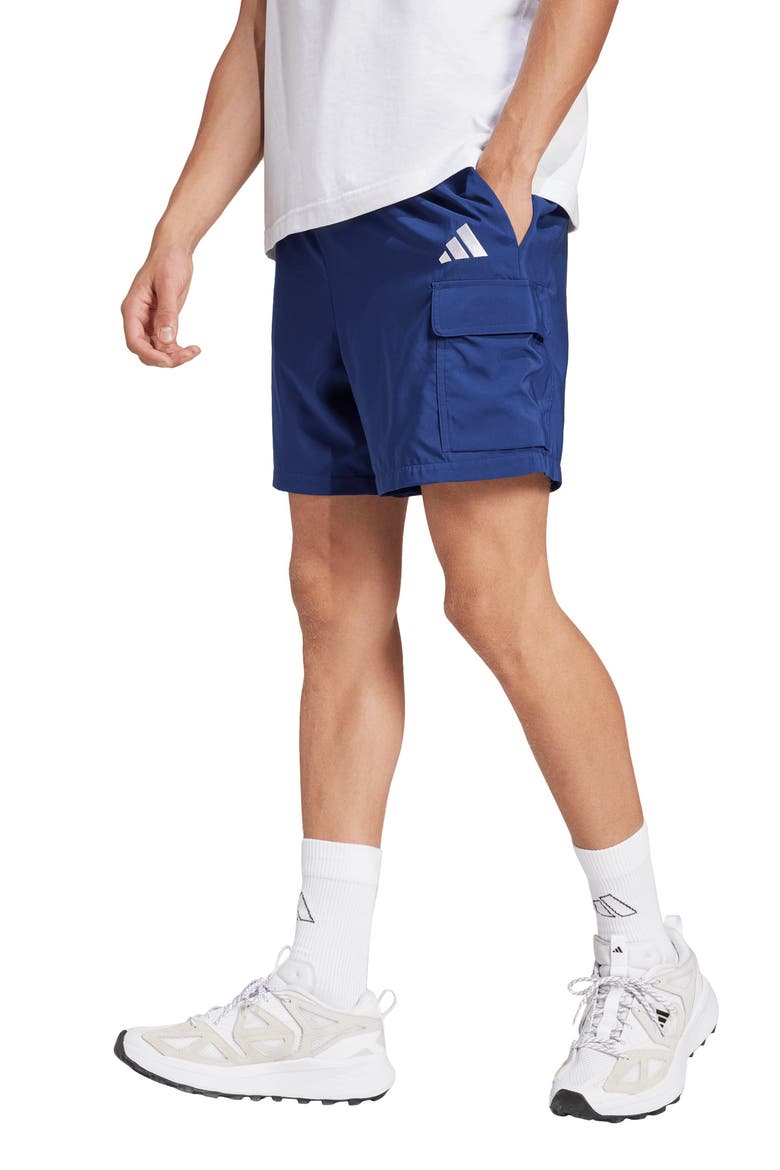 Chelsea Cargo Shorts, Main, color, DARK BLUE/ WHITE