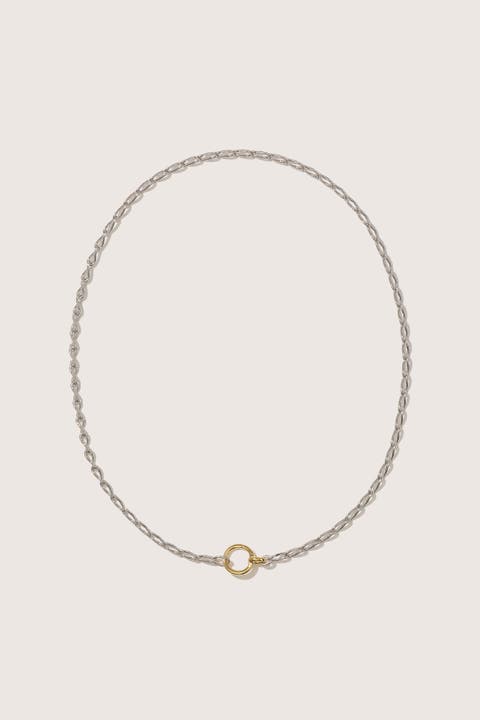 Sterling Silver and 14kt Gold Vermeil Eternal Link Up Necklace