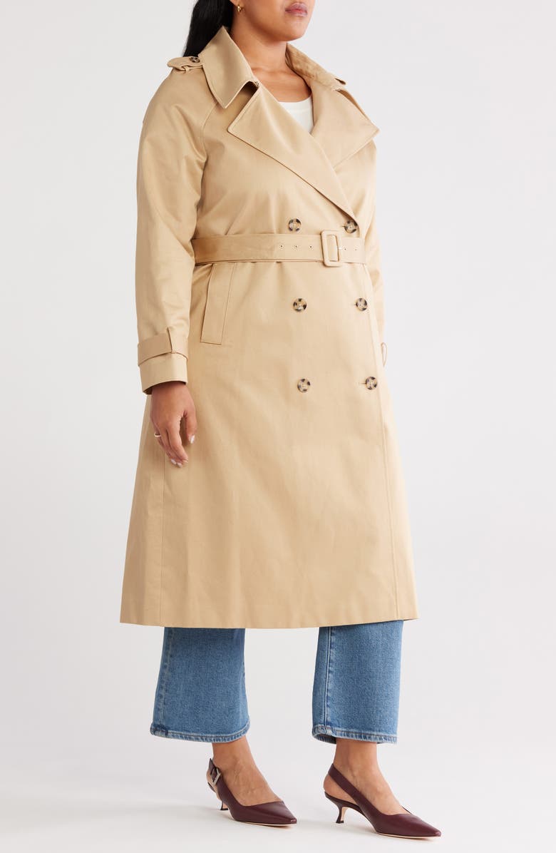 Caslon<sup>®</sup> Cotton Trench Coat, Alternate, color, 