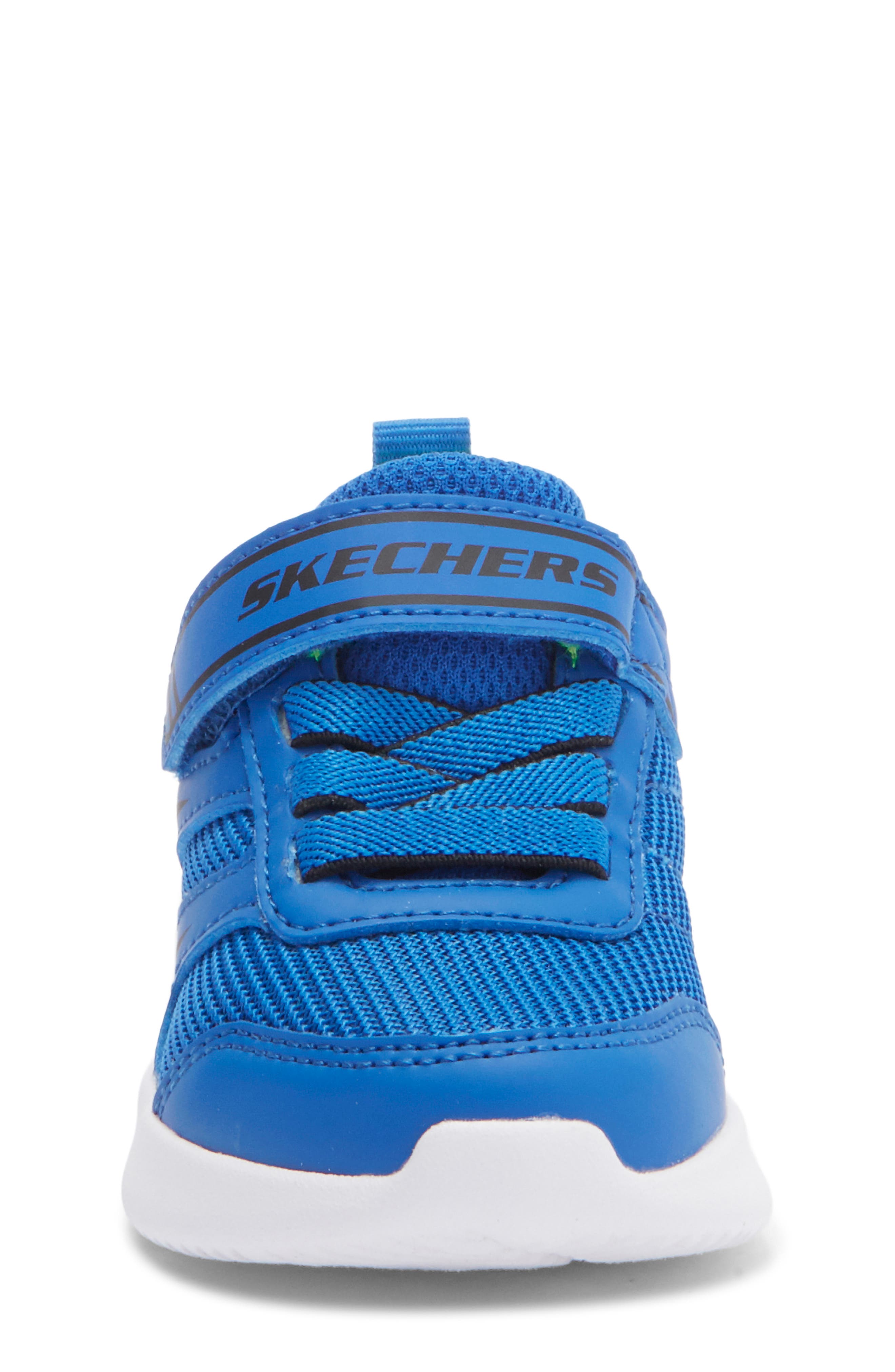SKECHERS Kids' Bounder Sneaker, Alternate, color, Blue/Lime