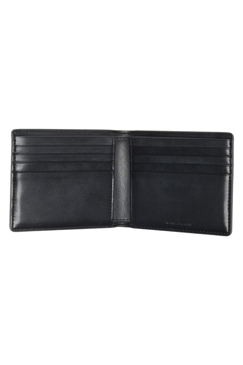 The Leather Logo Embossed Bifold Wallet, Alternate, color, MARTINI OLIVE