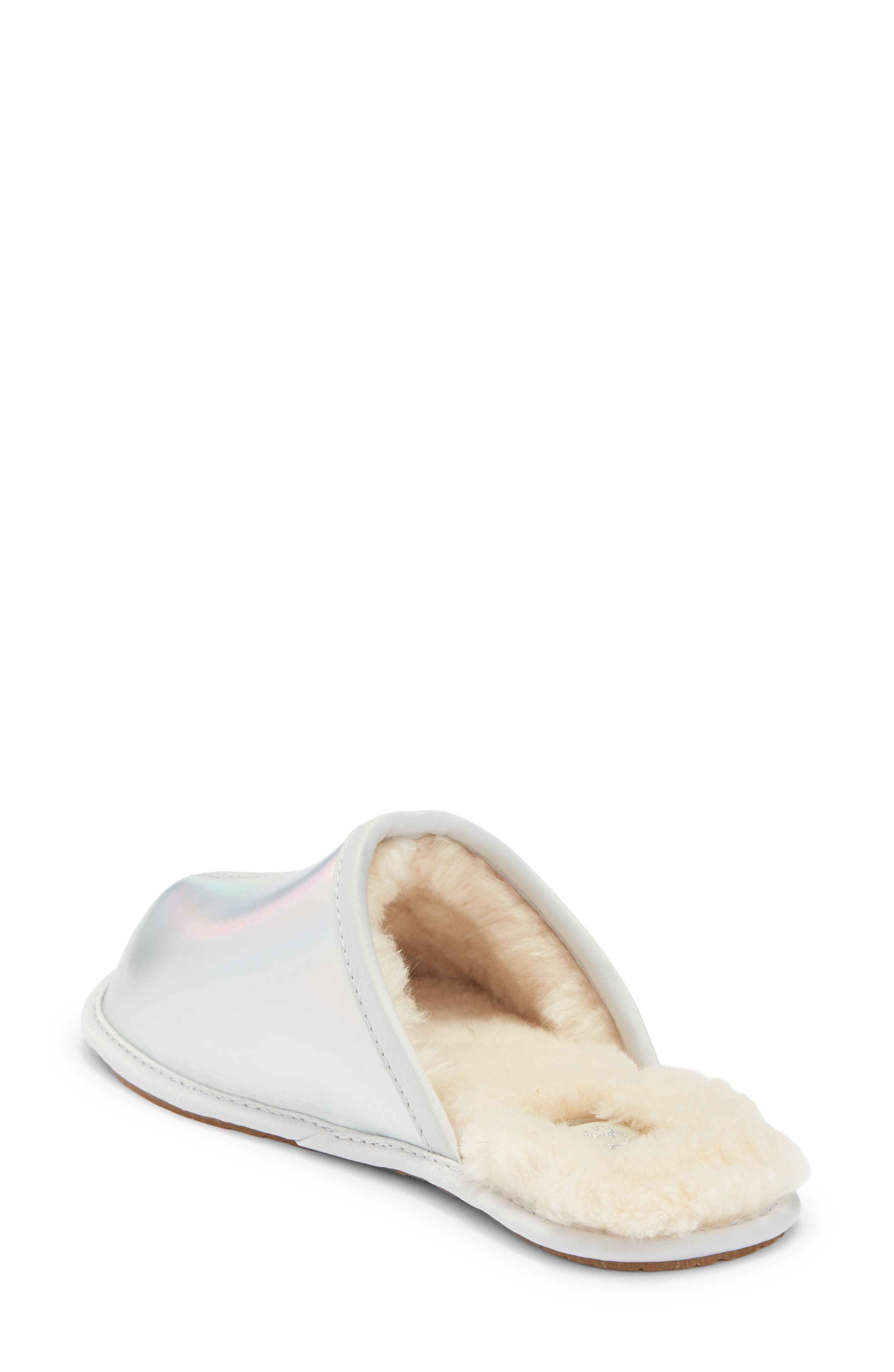Pearle Iridescent Scuff Slipper, Alternate, color, GLACIER GREY