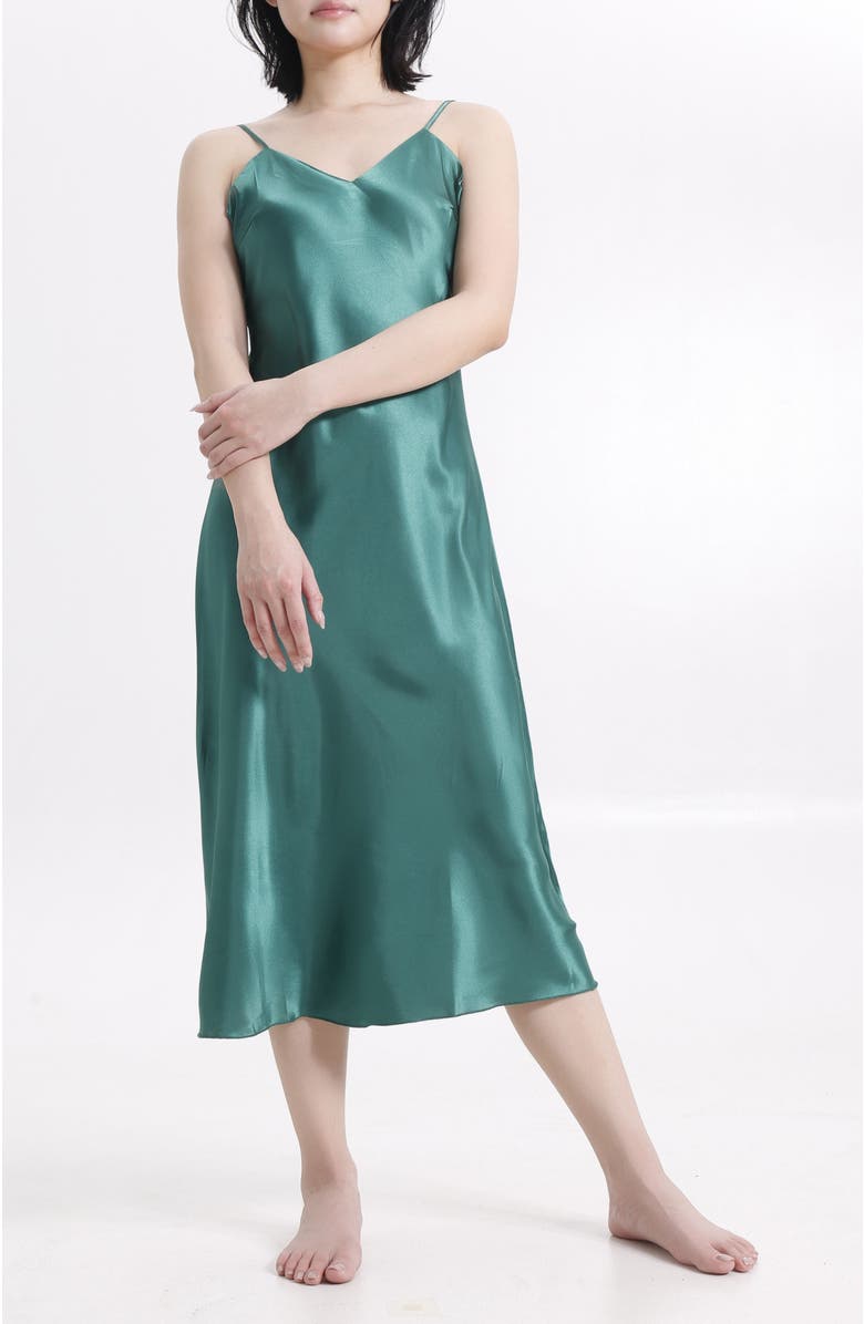 LECHERY<sup>®</sup> Lustrous Silky Shiny Satin Slip Dress, Main, color, 