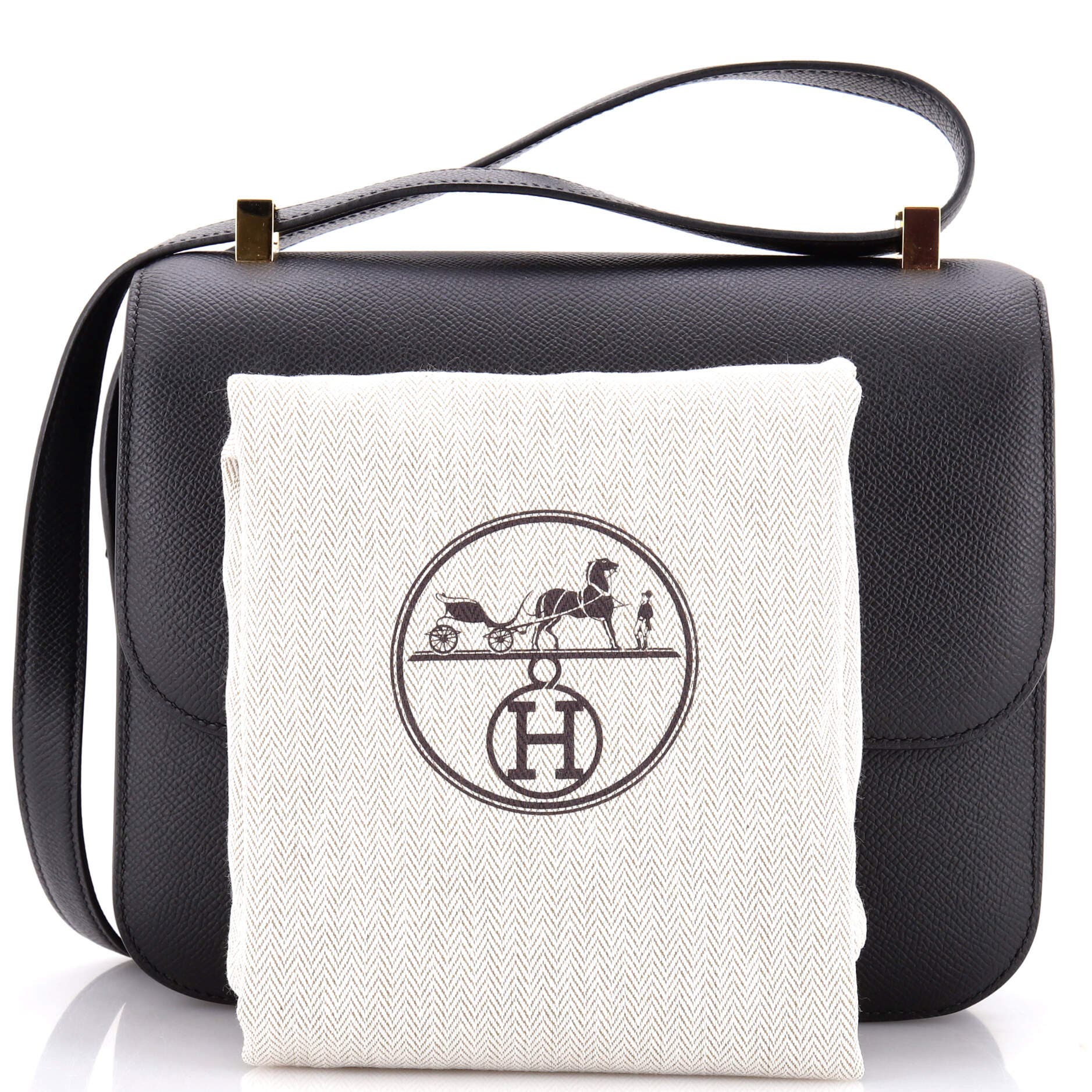 Pre-Owned Hermes Constance Bag Epsom 24, Alternate, color, Noir