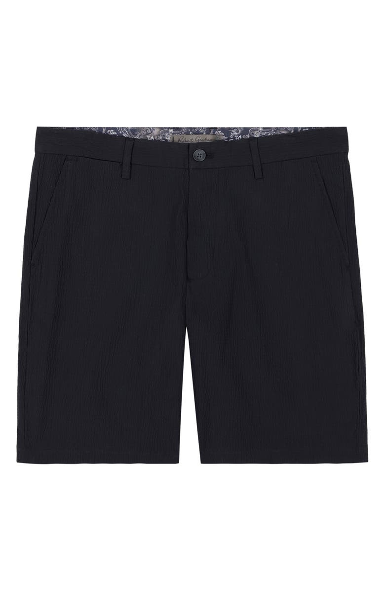 Robert Graham Thresher Seersucker Shorts, Alternate, color, Black