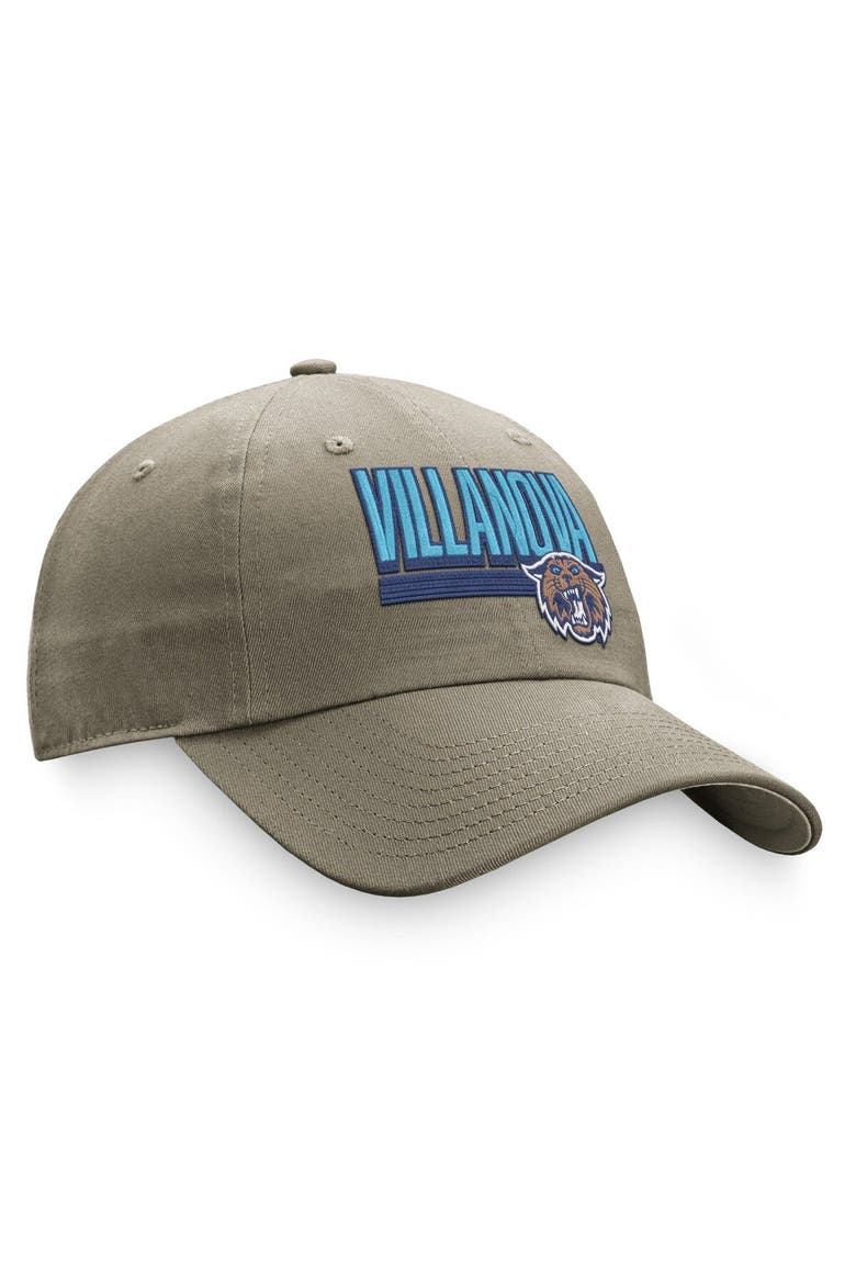 Men's Top of the World Khaki Villanova Wildcats Slice Adjustable Hat, Alternate, color, Khaki