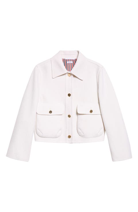 Bell Sleeve Wool & Cashmere Jacket