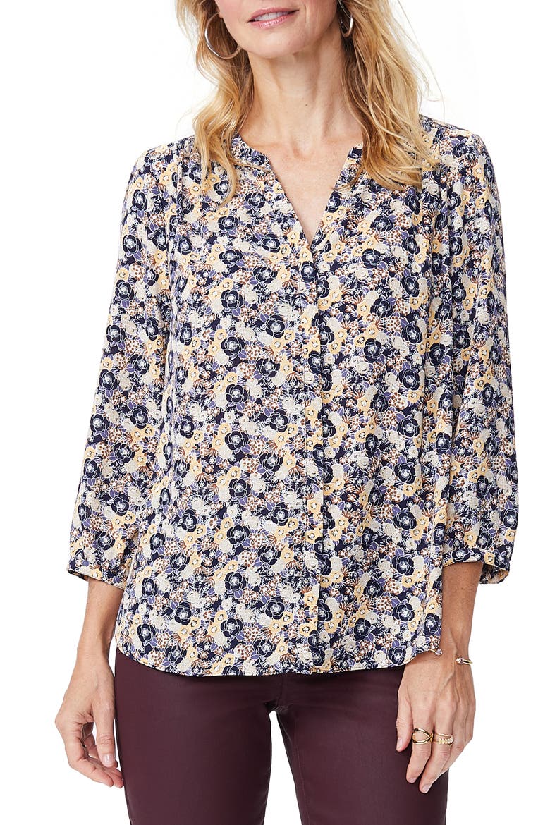 Pintuck Blouse, Main, color, MEADOWOOD