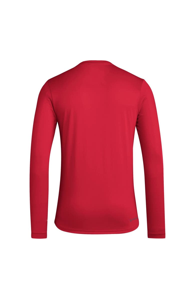 adidas Men's adidas  Crimson Indiana Hoosiers Locker Practice Football Pre-Game Long Sleeve T-Shirt, Alternate, color, 