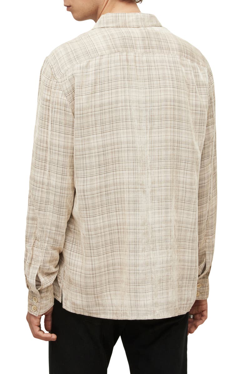 John Varvatos Plaid Corduroy Overshirt, Alternate, color, 