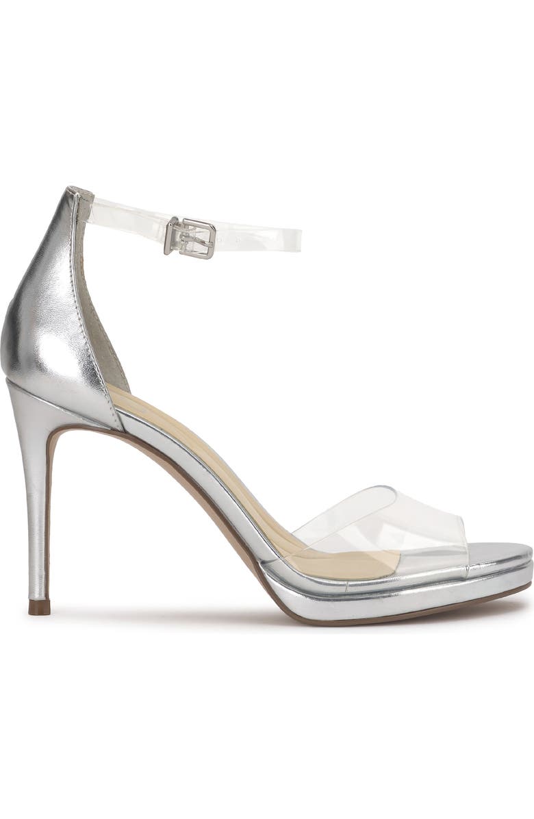 Jessica Simpson Daisile Ankle Strap Sandal, Alternate, color, Silver