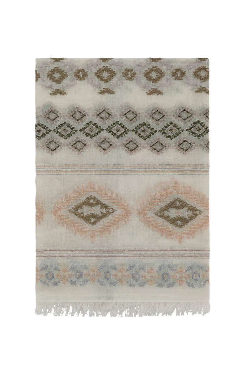 GERARD DAREL Delia Printed Scarf, Main, color, Khaki Green