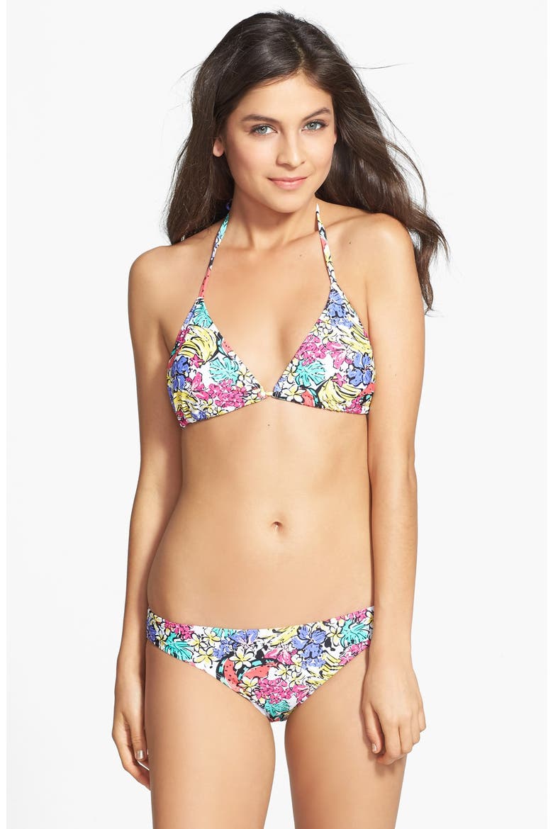 Print Basic Bikini Bottoms, Alternate, color, TROPICAL FRUIT