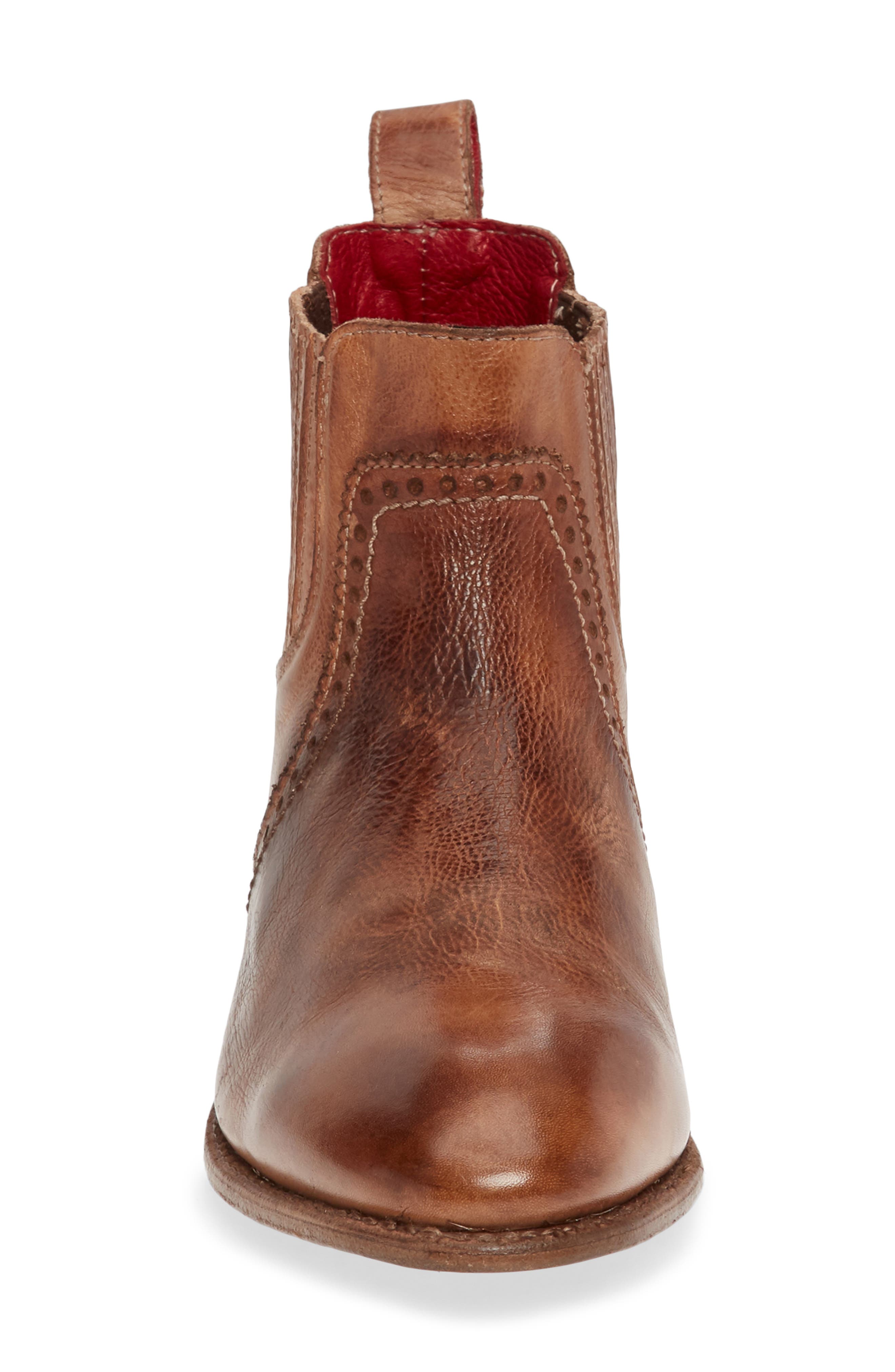 Ellice Bootie, Alternate, color, TAN RUSTIC LEATHER