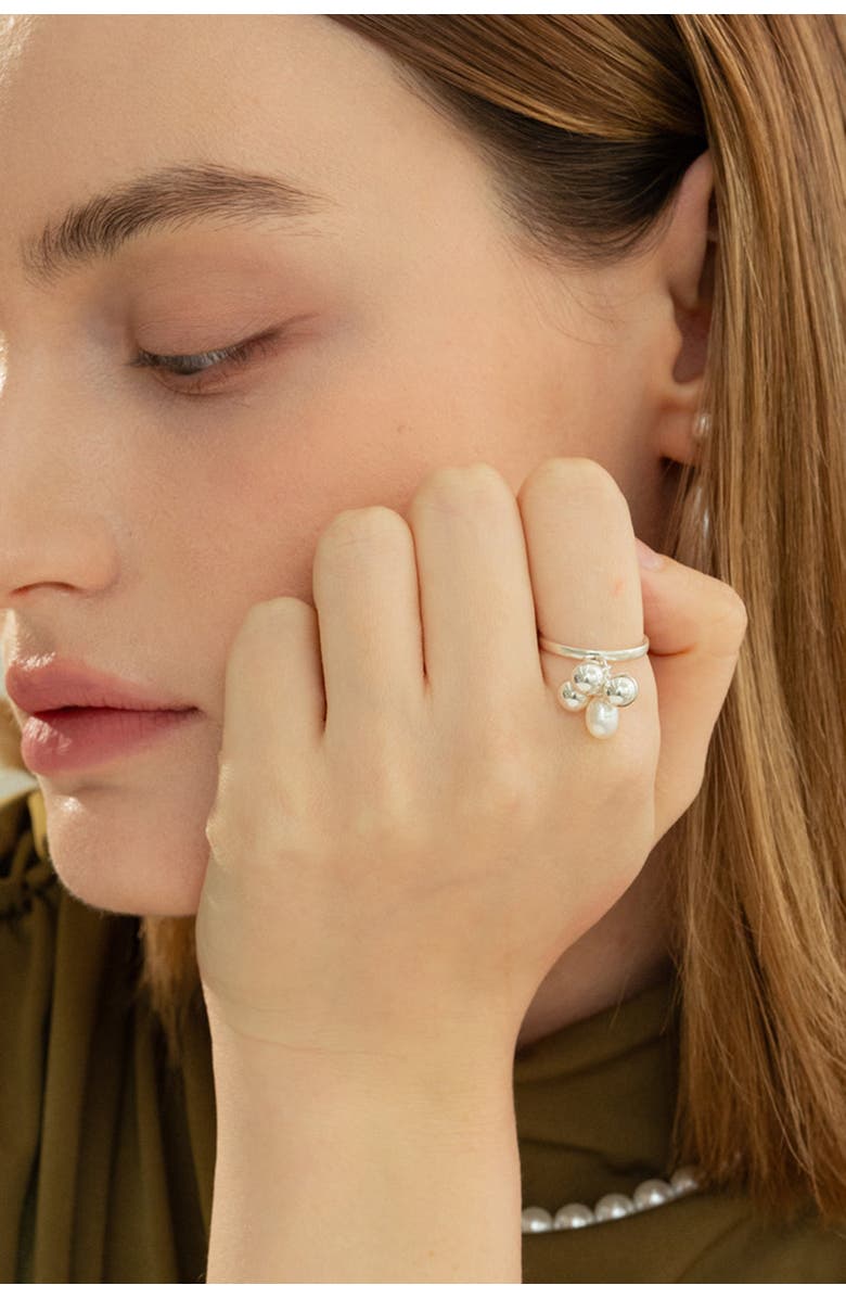 Bearfruit Jewelry Sterling Silver Isabelle Necklace & Earring Set Dainty Trendy, Alternate, color, 