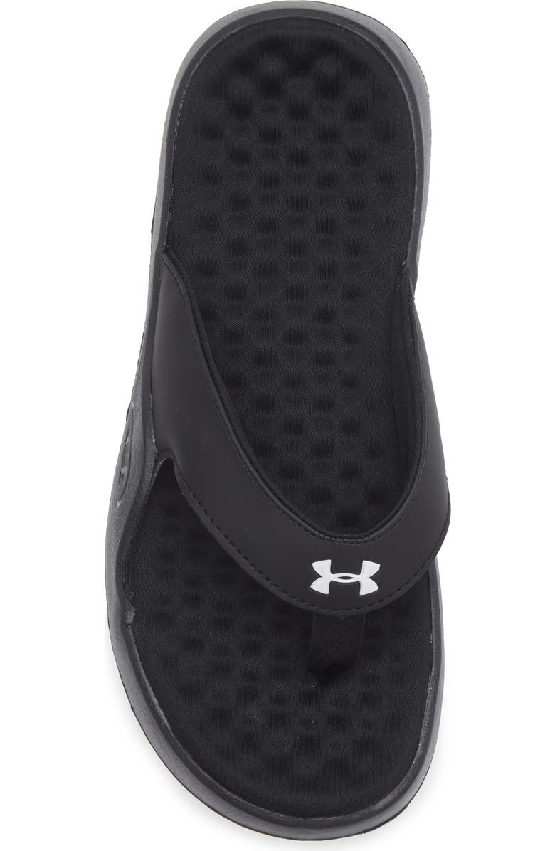 Under Armour Ignite Pro 8 Thong Toe Slide Sandal, Alternate, color, Black