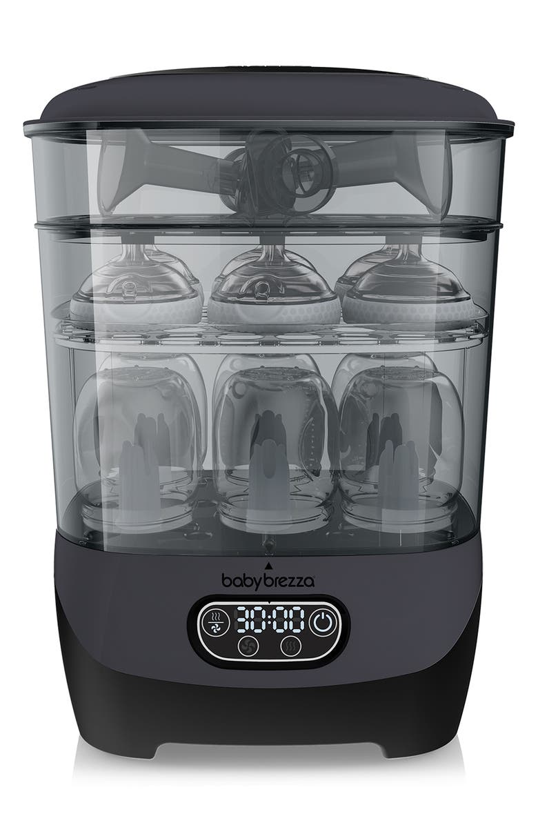 BABY BREZZA One Step Bottle Sterilizer/Dryer Advanced, Main, color, Charcoal