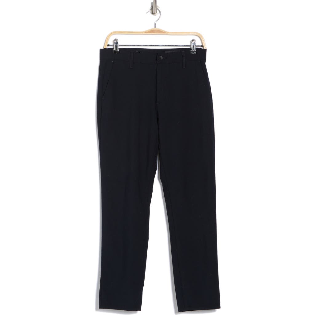 Ag Caden High Waist Stretch Crop Slim Straight Leg Pants In Navy