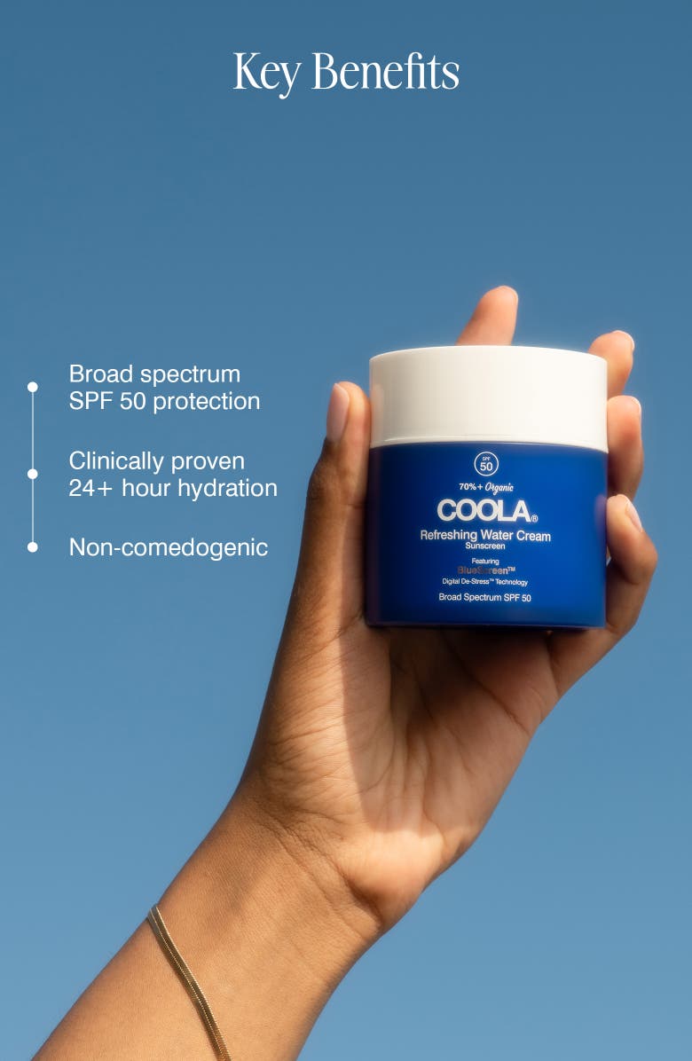 COOLA<sup>®</sup> Refreshing Water Cream Broad Spectrum SPF 50 Sunscreen, Alternate, color, No Colr
