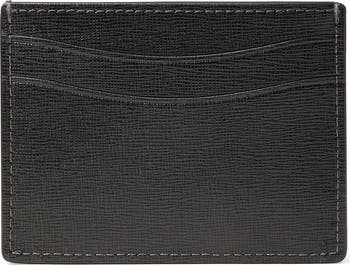 morgan embellished bow saffiano leather card case