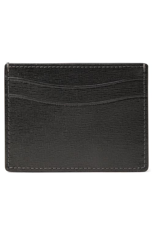 Kate Spade New York Morgan Embellished Bow Saffiano Leather Card Case In Black