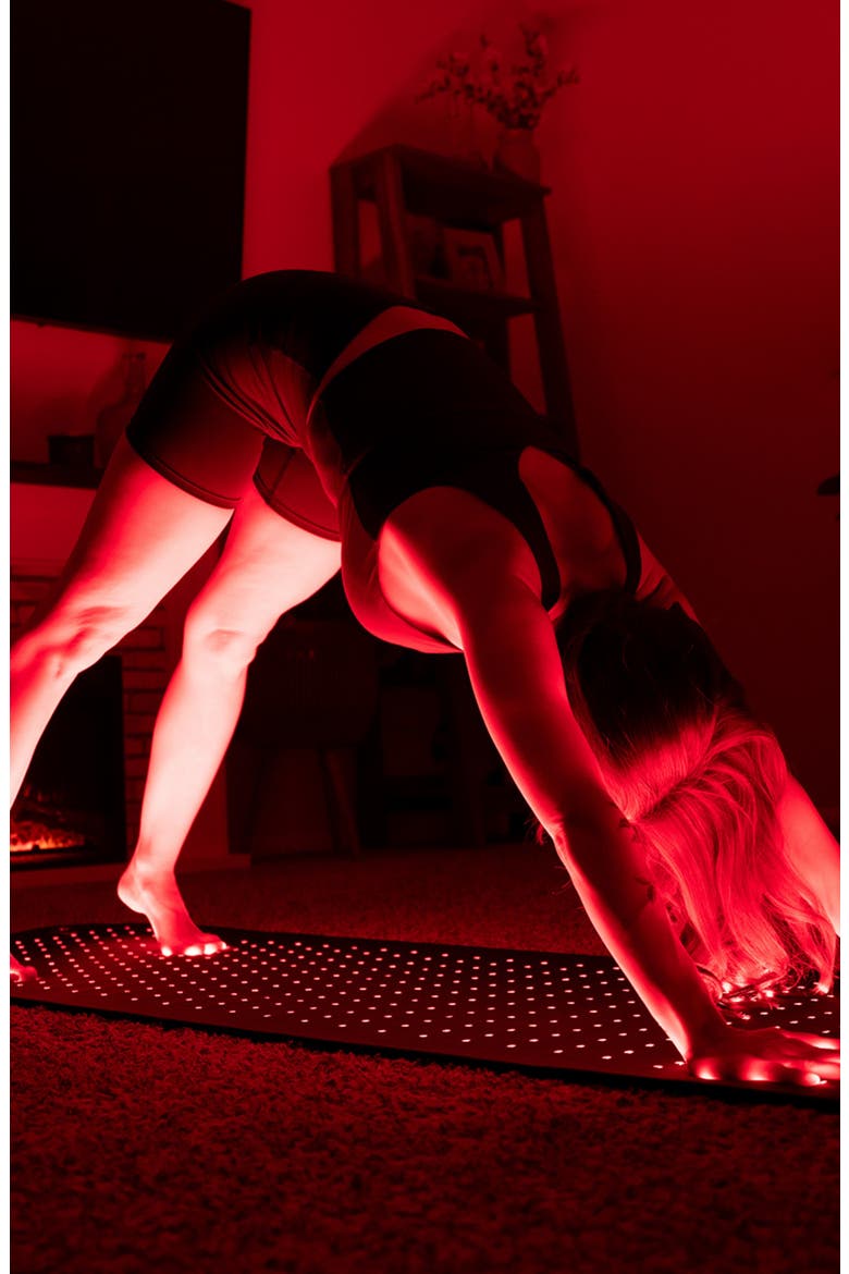 Full Body Red Light Mat, Alternate, color, BLACK