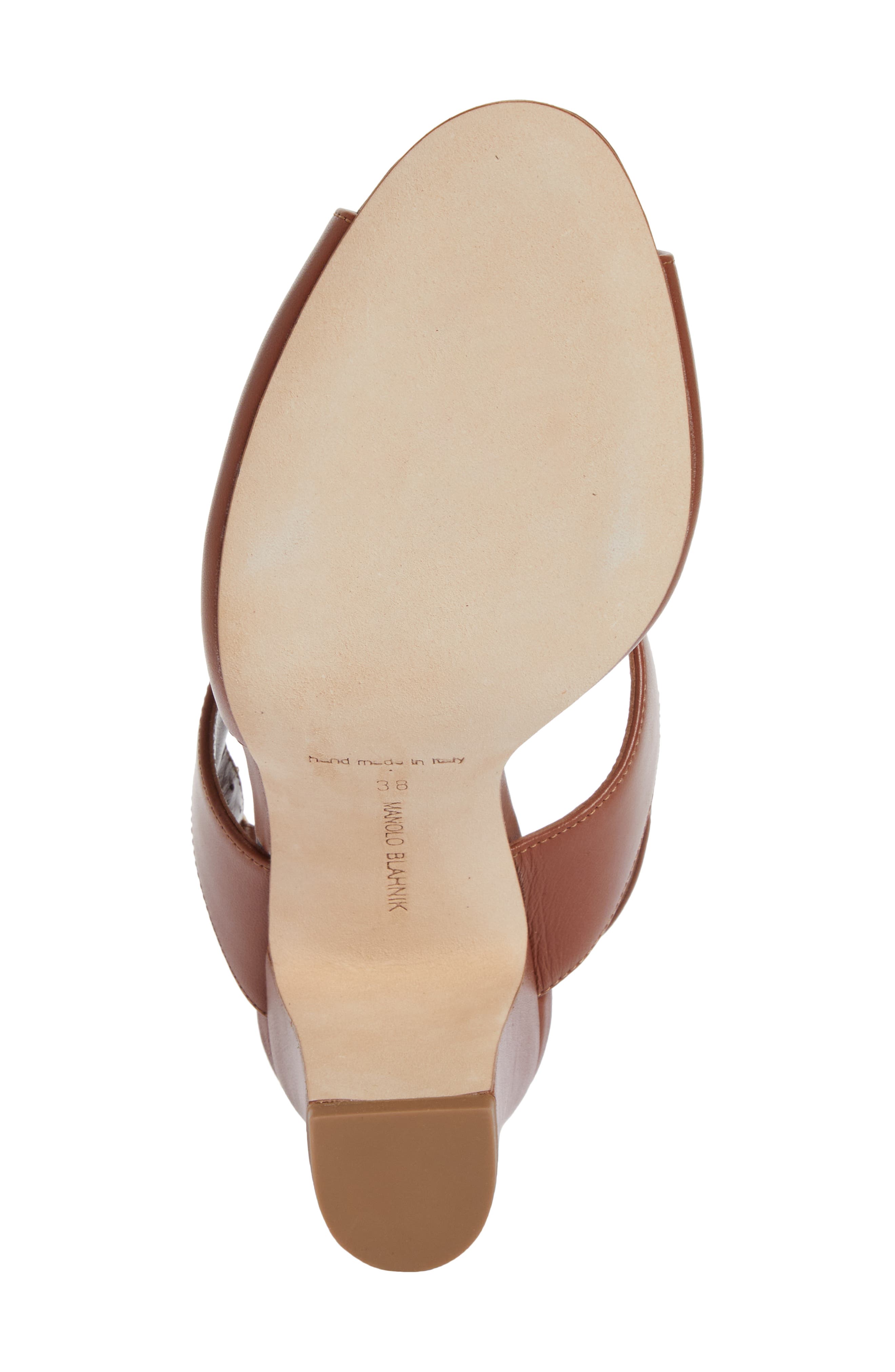 Manolo Blahnik Khiko Slingback Sandal, Alternate, color, Brown