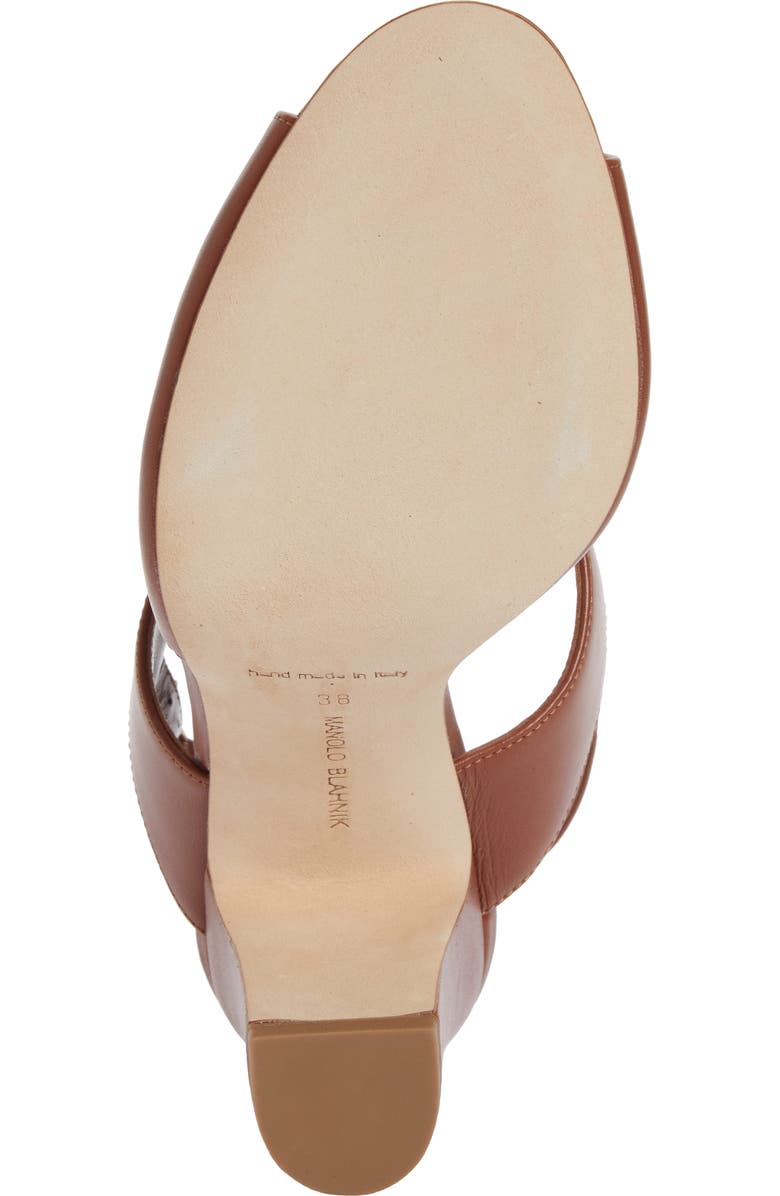 Manolo Blahnik Khiko Slingback Sandal, Alternate, color, Brown