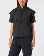 PLEIN SPORT Hooded Zipped Vest With Pockets Women