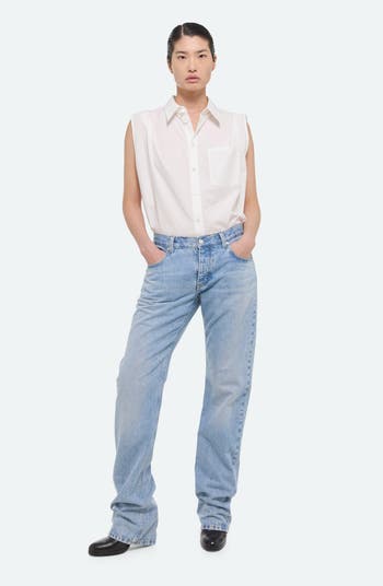 Low Rise Straight Leg Jeans