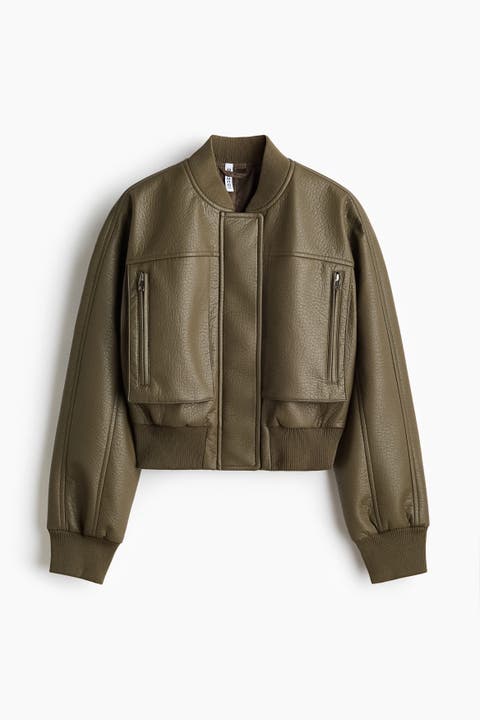 Coated Bomber Jacket