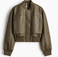 H&M Coated Bomber Jacket