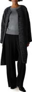 Eileen Fisher Round Neck Alpaca & Wool Blend Coat
