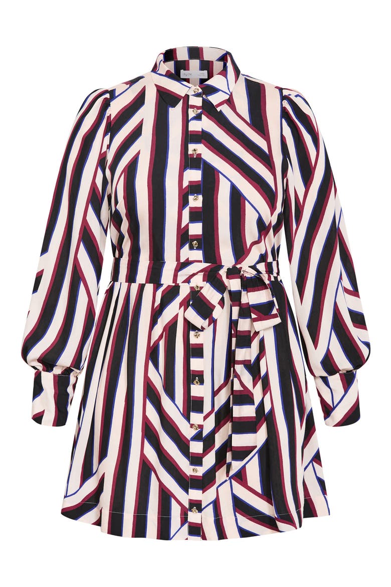 Timeless Stripe Long Sleeve Minidress, Alternate, color, TIMELESS STRIPE