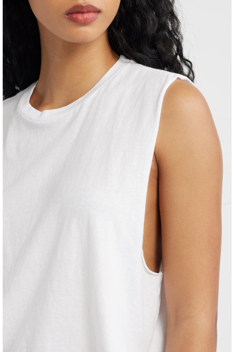 Susan Cotton Blend Tank, Alternate, color, OPTIC WHITE